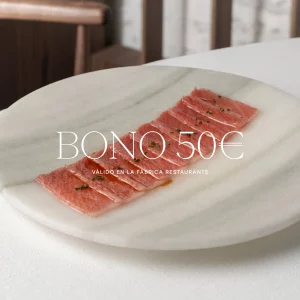 bono regalo para el restaurante en burgos la fábrica de ricardo temiño